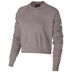 NIKE Synthetic Cropped Versa Just Do It Sweater